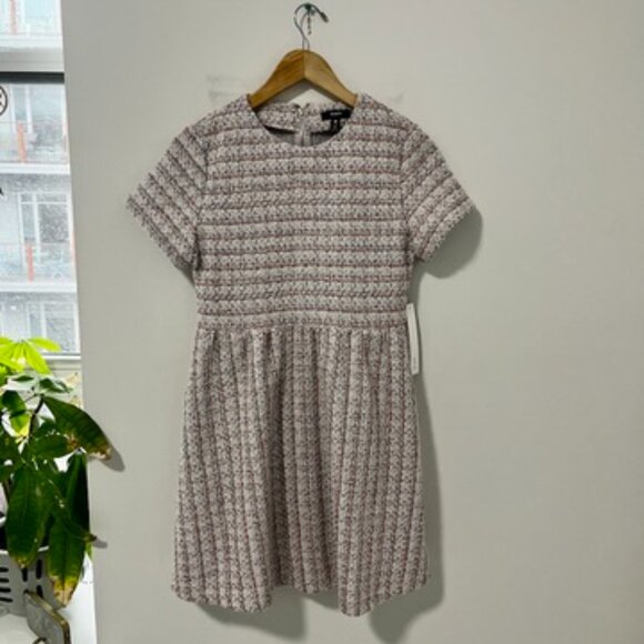 Aqua Dresses & Skirts - NEW Aqua Pastel Colored Tweed Mini Dress Size Small